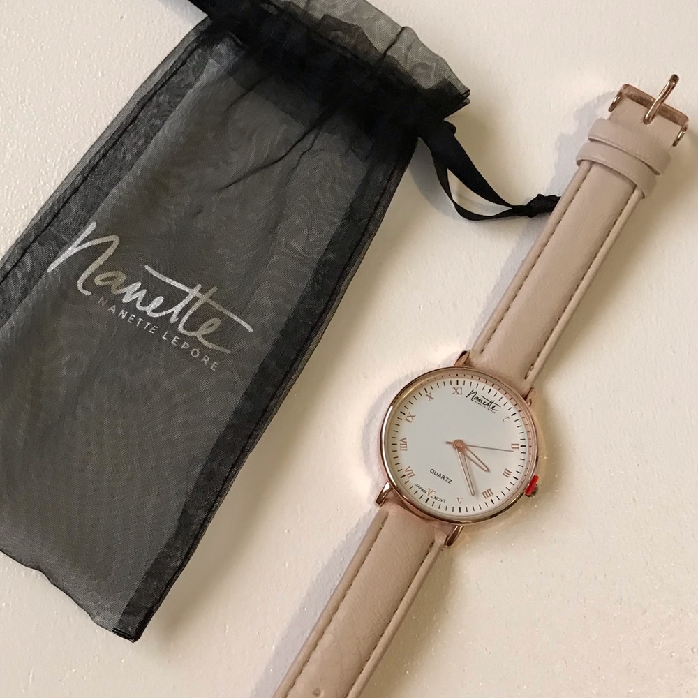 Nanette Lepore vegan leather rose gold watch - Picture 8 of 8